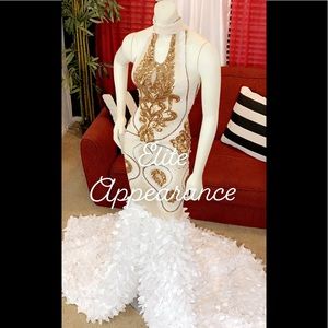 Custom made prom gown